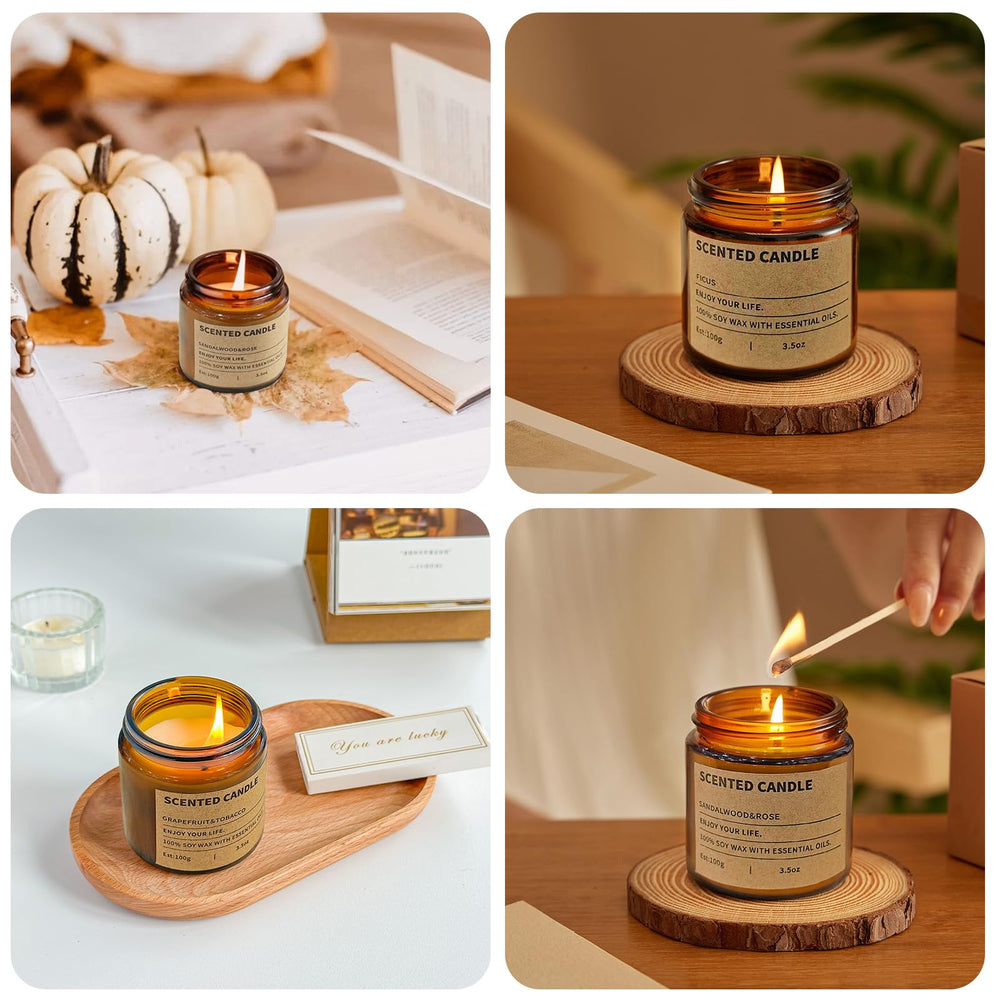ZHTLTHZ grapefruit tobacco candle offers bright, sophisticated fragrance