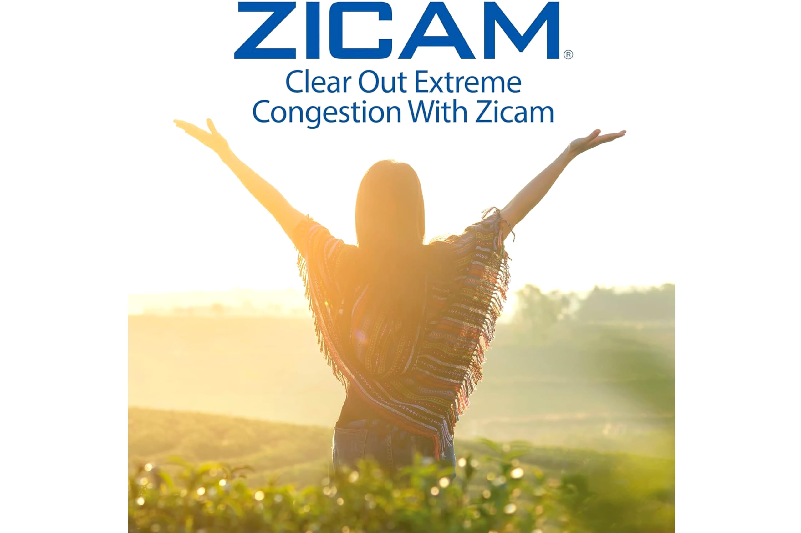 Close-up of Zicam label with dosing directions