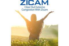 Close-up of Zicam label with dosing directions