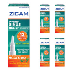 Zicam Intense Sinus nasal gel compact pack for on-the-go use.