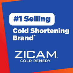 Zicam orange-cream packaging close-up for travel-friendly cold support