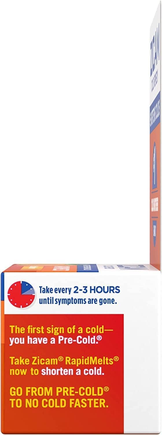 Zicam quick-relief tablets ready for early signs to ease cold symptoms