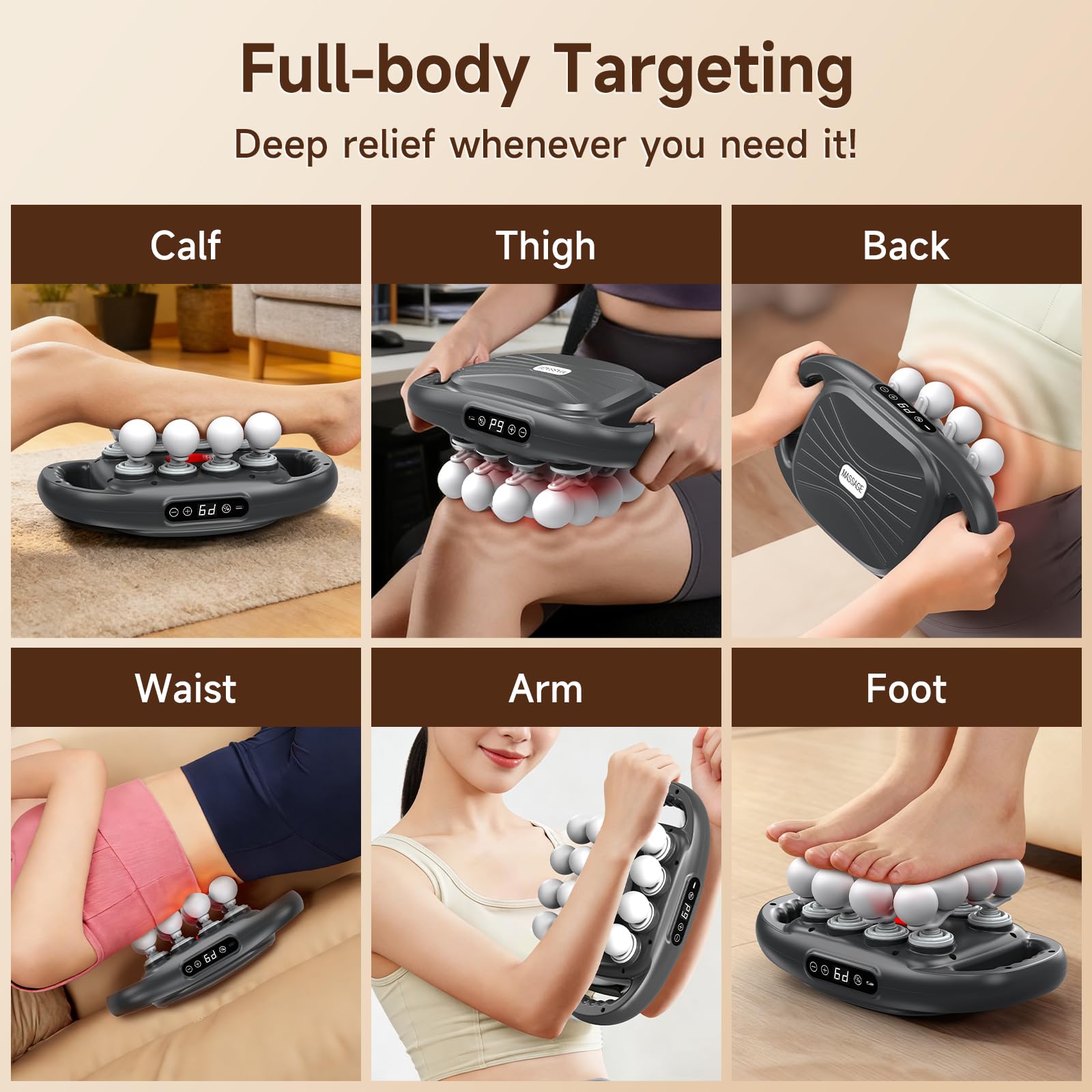 ZIIRCEH portable design for on-the-go massage.