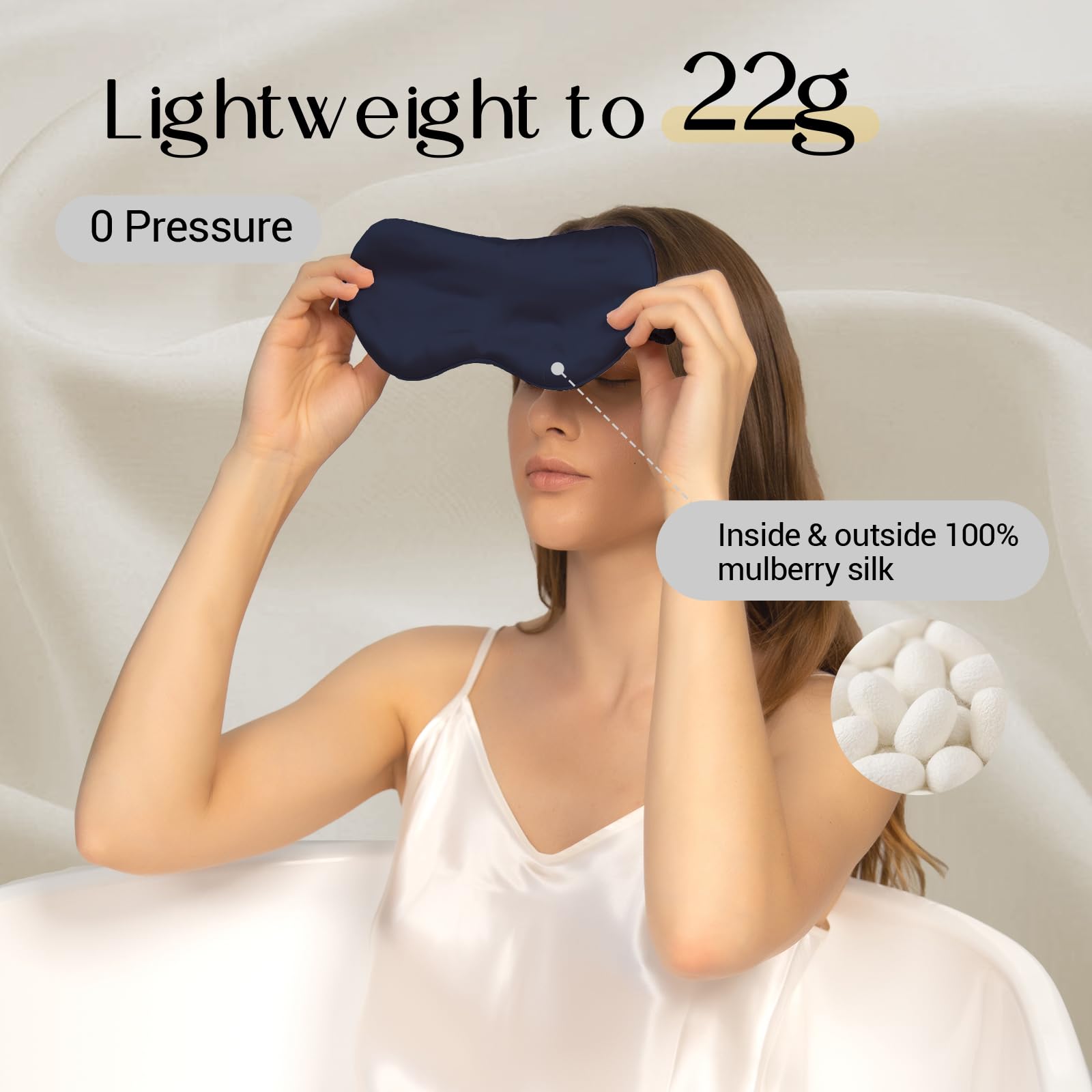 ZIMASILK adjustable strap provides a comfortable, secure fit.