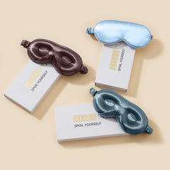 ZIMASILK sky-blue silk sleep mask gift box for thoughtful presents.