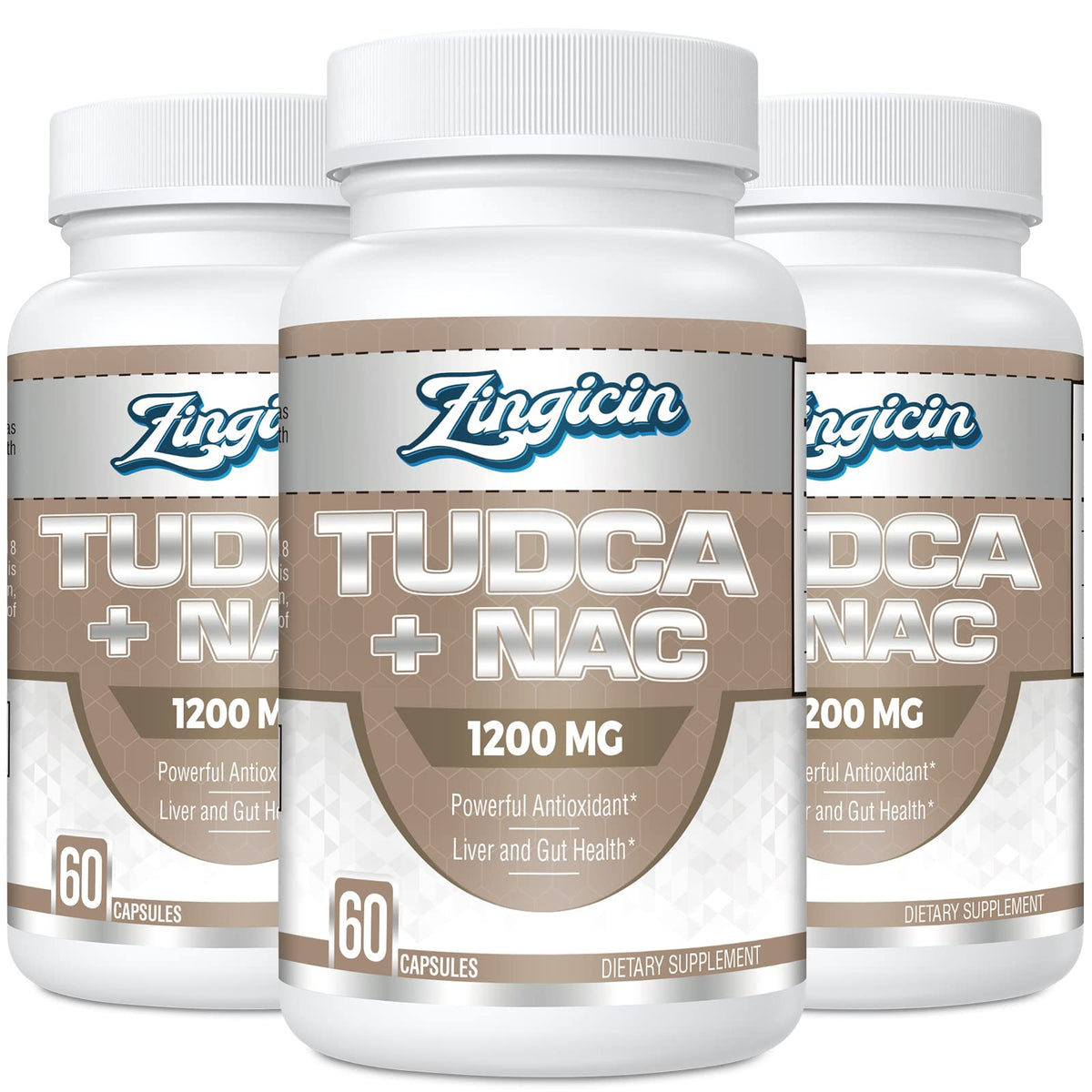 Zingicin Tudca NAC bottle pour for daily liver support.