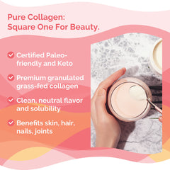Zint Collagen Peptides in coffee visuals indicate versatile mix-in for beverages.