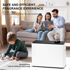 Zinyeme Scent Air Machine discreet placement fits bedrooms or lounges.