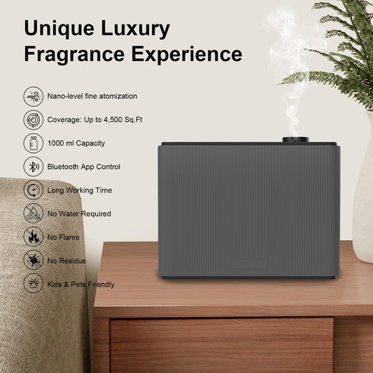 Zinyeme Smart Scent Air Machine HVAC installation view showing flexible placement options for whole-home diffusion.