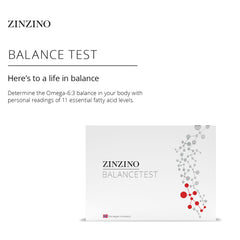 Zinzino BalanceTest dry blood card ready for sample collection.