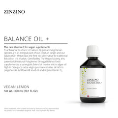 ZINZINO BalanceOil+ Lemon ingredient highlight, marine micro-algae and olive oil synergy.
