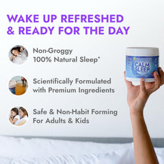 Zipfizz Nightly Calm ingredients label highlights magnesium and melatonin.