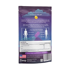 Zleep patch application scene showing easy nighttime wear on skin.