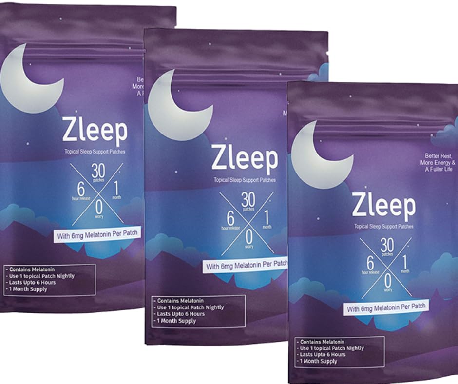 Zleep sleep patches pack shot ready for nightly use for calmer nights
