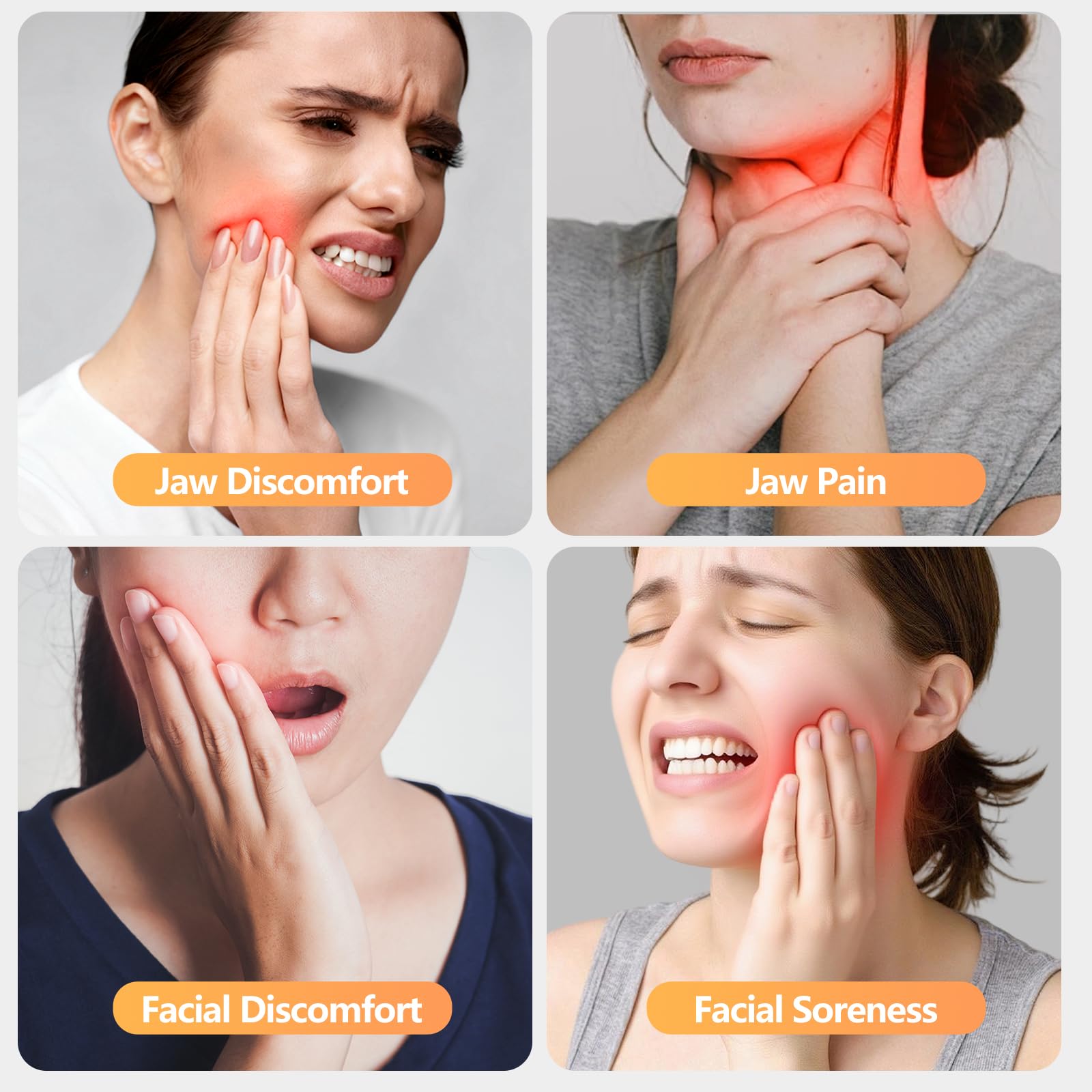 Curved design targets jaw joints and surrounding muscles