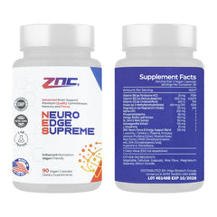 ZNC Brain Supplement made in USA stamp signals trusted quality