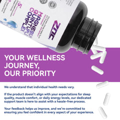 ZNC Magnesium Complex sleep-relax image conveys nighttime calm and restfulness.