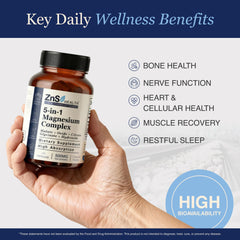 ZnS Health Aquamin marine minerals label detail with natural cofactors