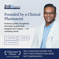 ZnS Health capsules pouring from bottle into hand