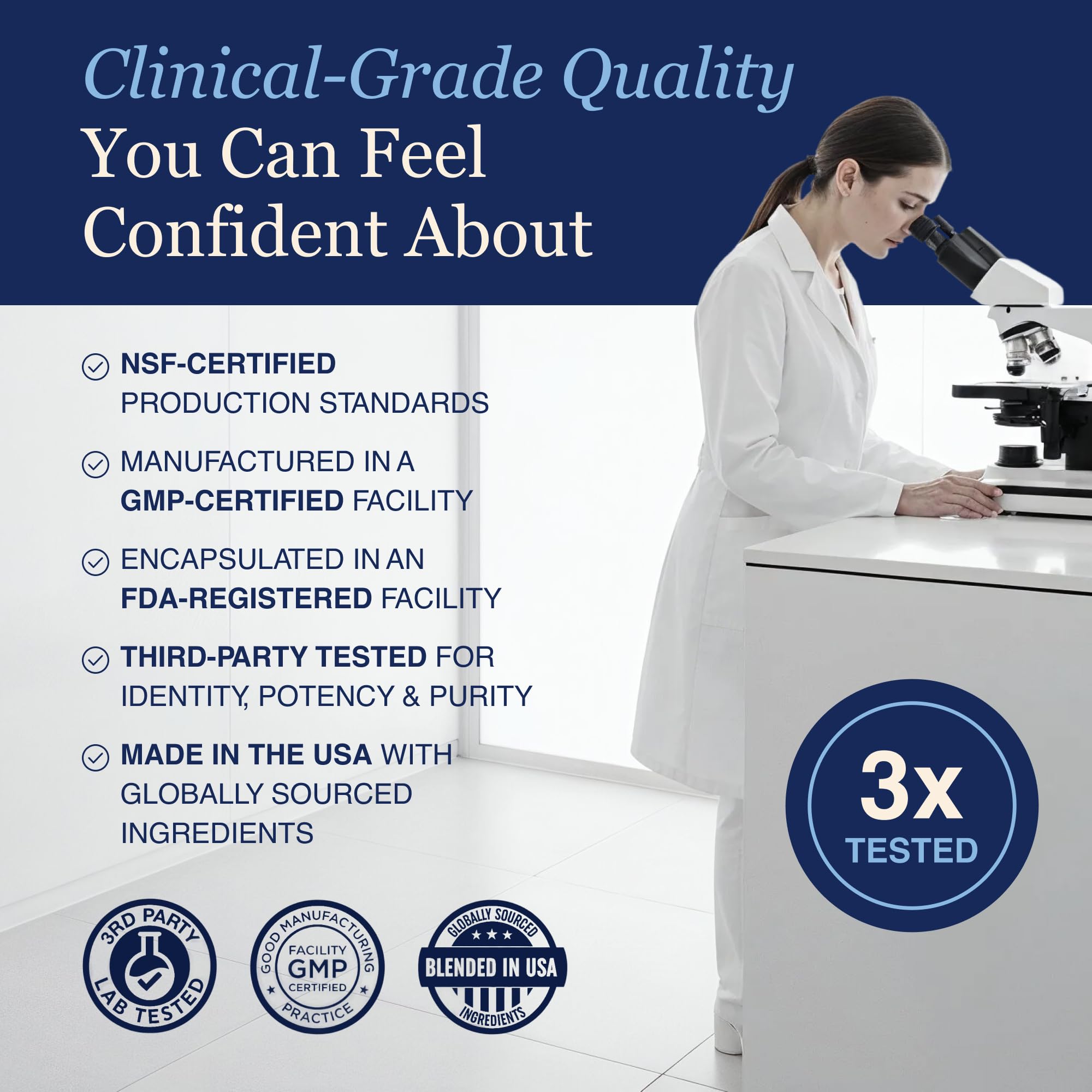ZnS Health NSF-CGMP production seal for safety