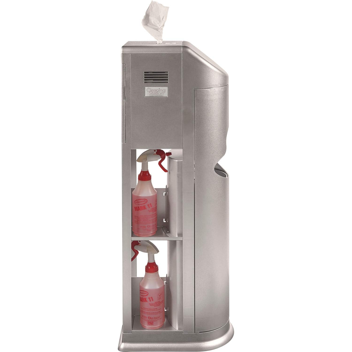 Zogics All-in-One Cleaning Station compact footprint fits tight hospitality spaces.