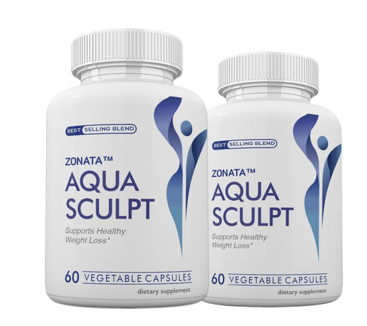 Zonata Aqua Capsules advanced formula bottle label highlighting daily wellness.
