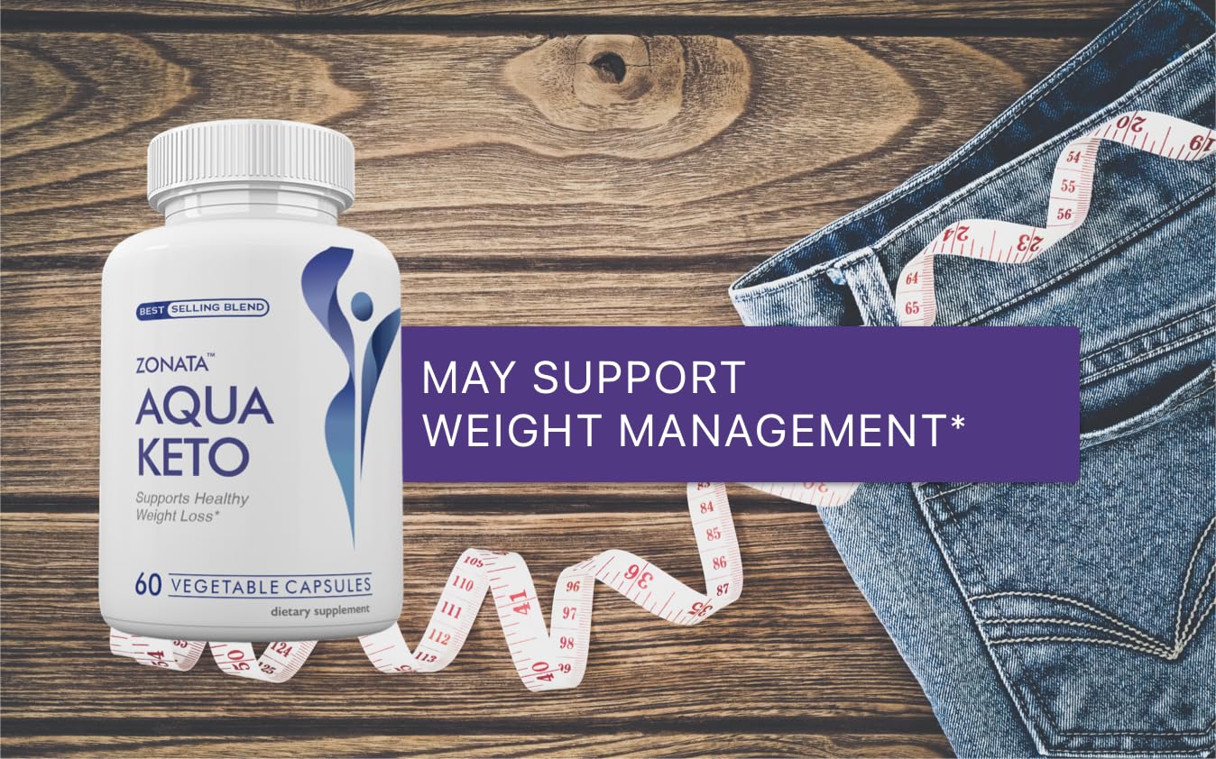 Zonata Aqua Capsules packaging display emphasizing USA-made assurance.