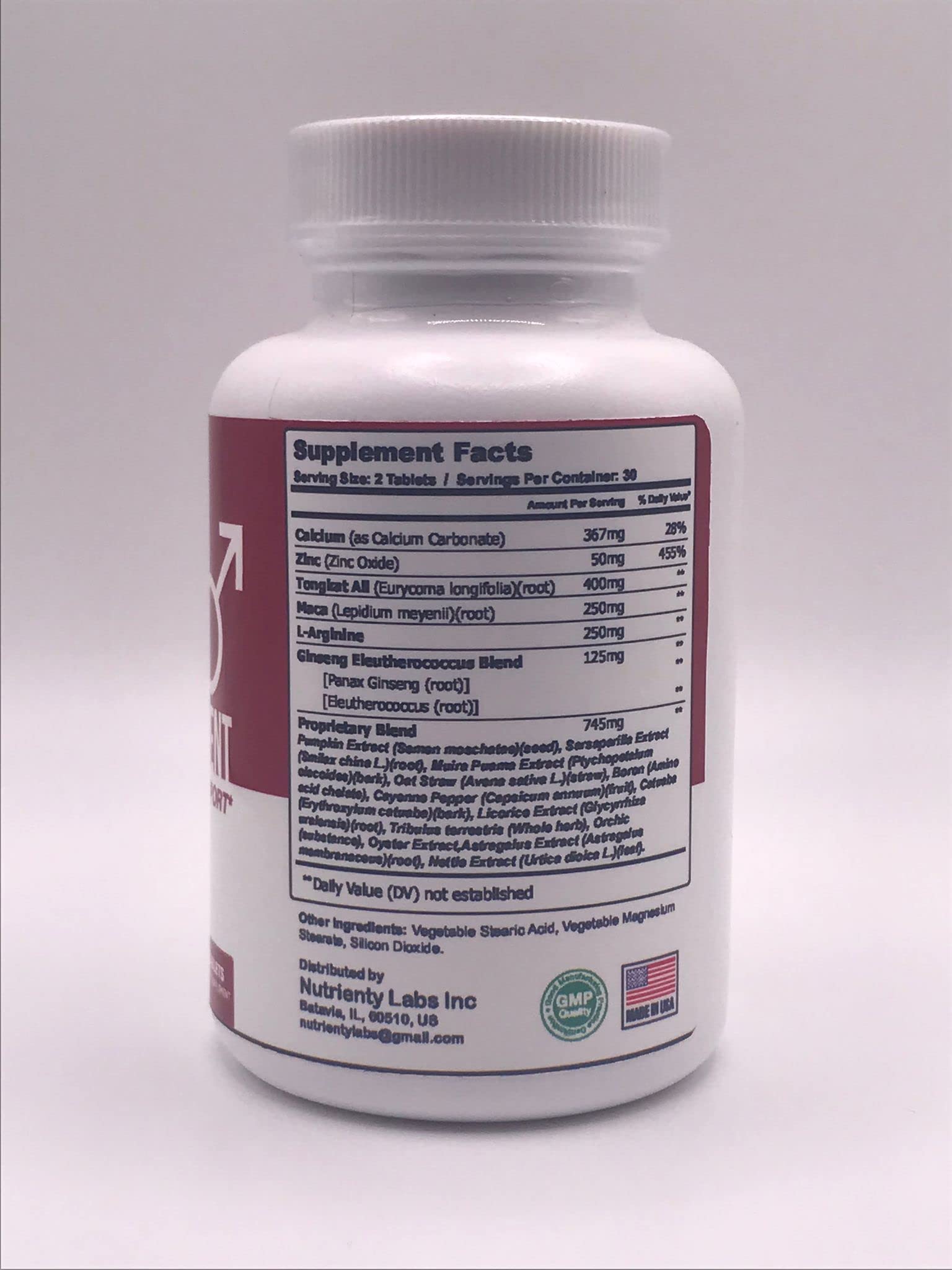 Zonata Endure Naturals label emphasizes USA-made quality.