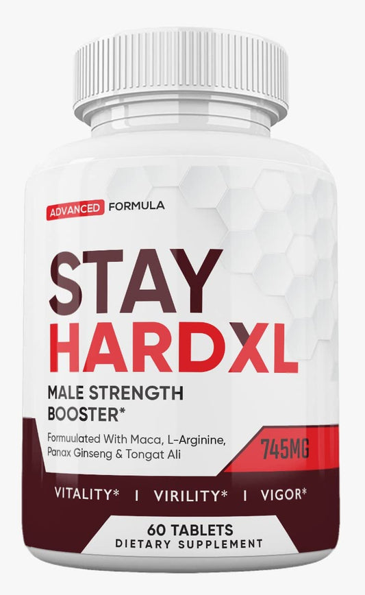 Zonata Stay Hard XL bottle front for sustained energy support.