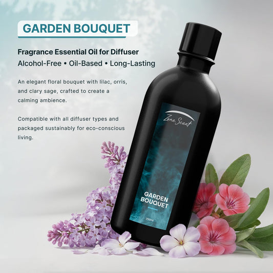 Zone Scent Garden Bouquet pour action demonstrates easy diffusion of lilac notes