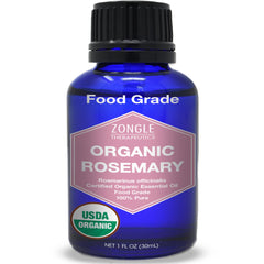 Zongle Therapeutics rosemary oil bottle 1 oz offering pure aroma and versatility.