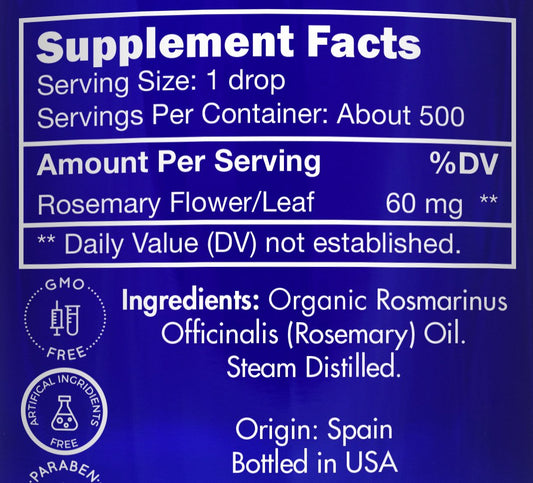 Pour-ready Zongle rosemary oil for easy application in hair and cooking.