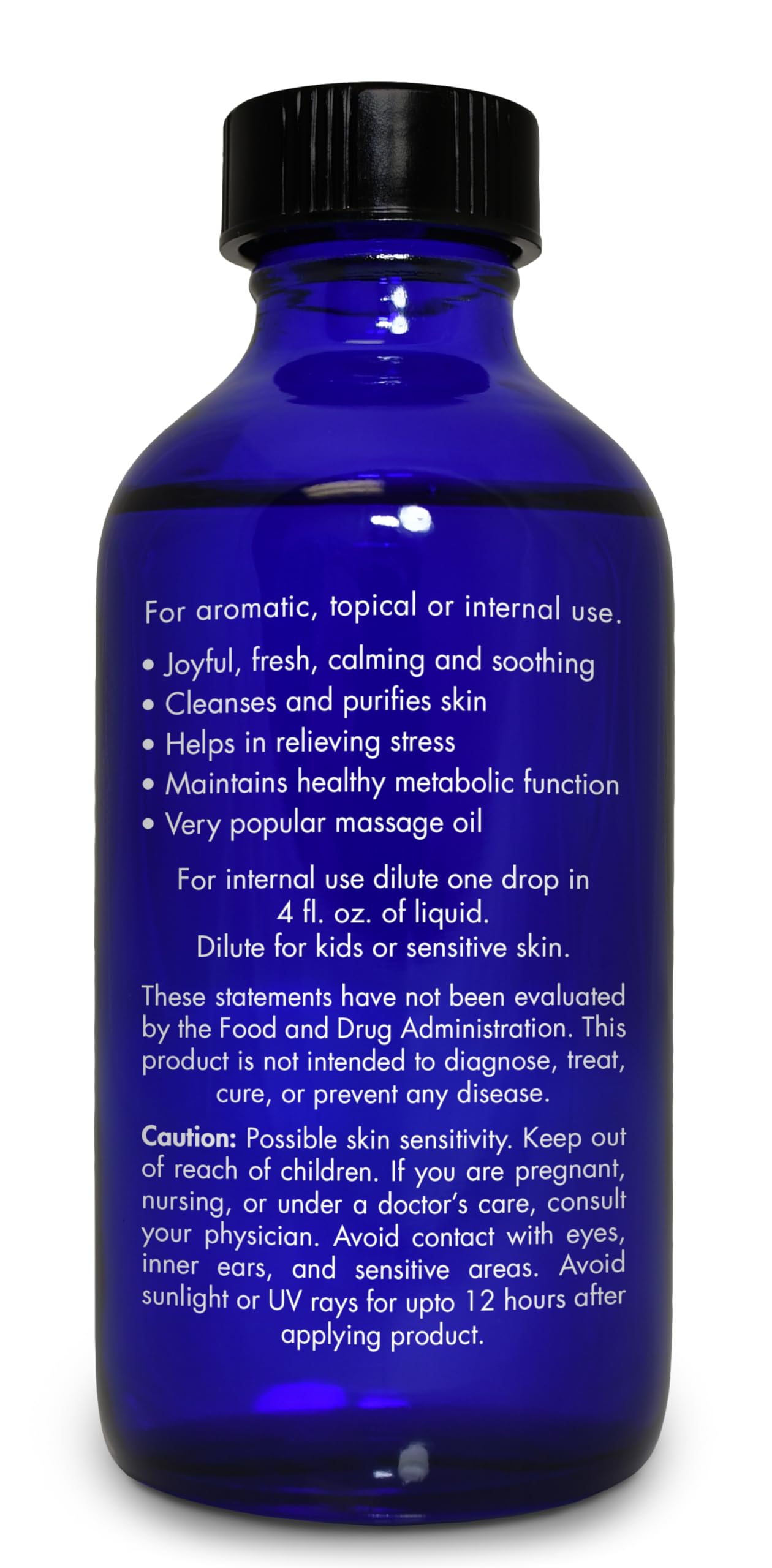 Zongle Therapeutics Bergamot oil carries a food-grade label for edible use.