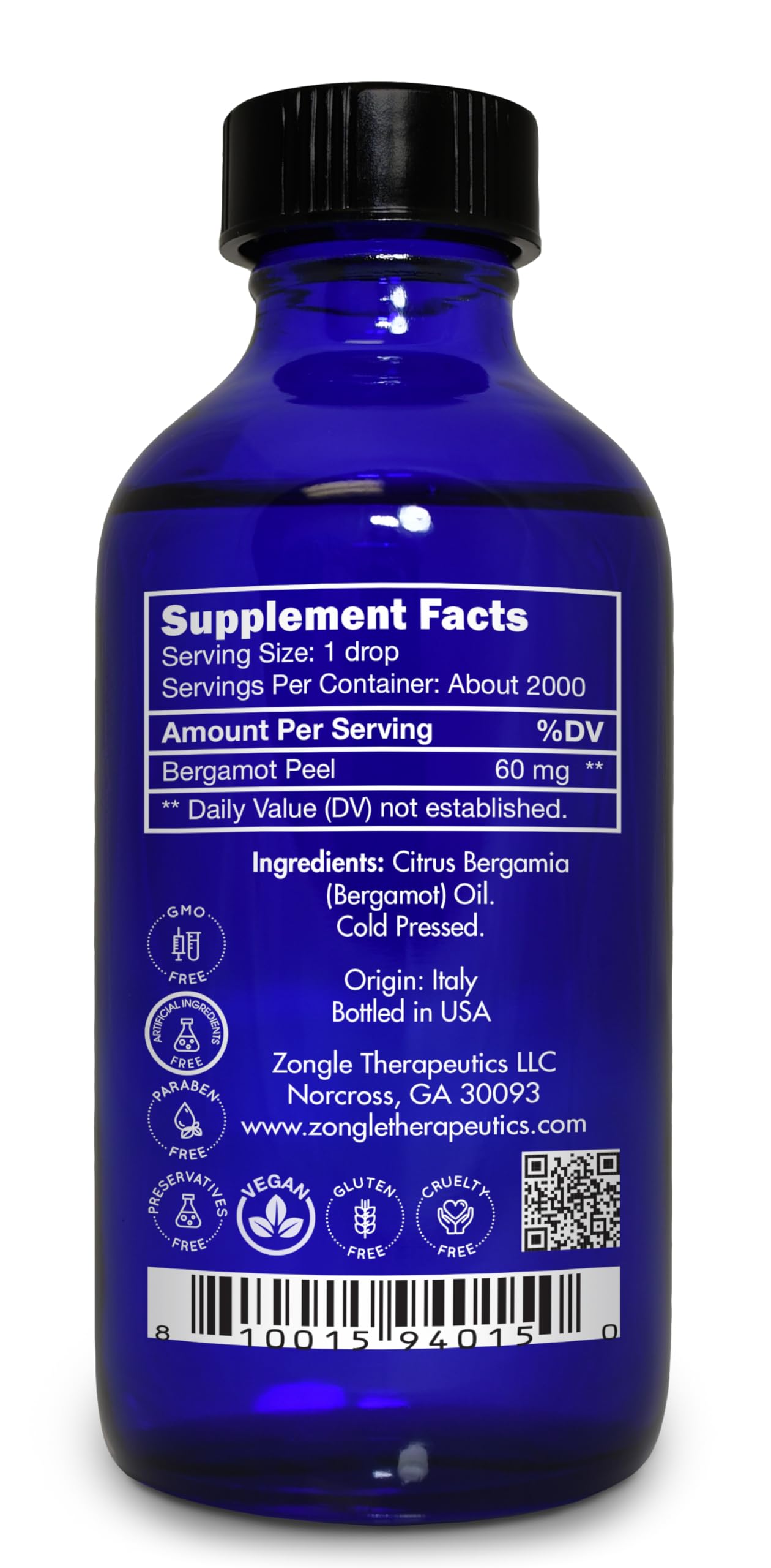 This Bergamot oil from Zongle Therapeutics is 100% pure and premium.