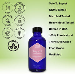 Zongle Therapeutics Bergamot oil acts as a citrus tea ingredient for bright beverages.