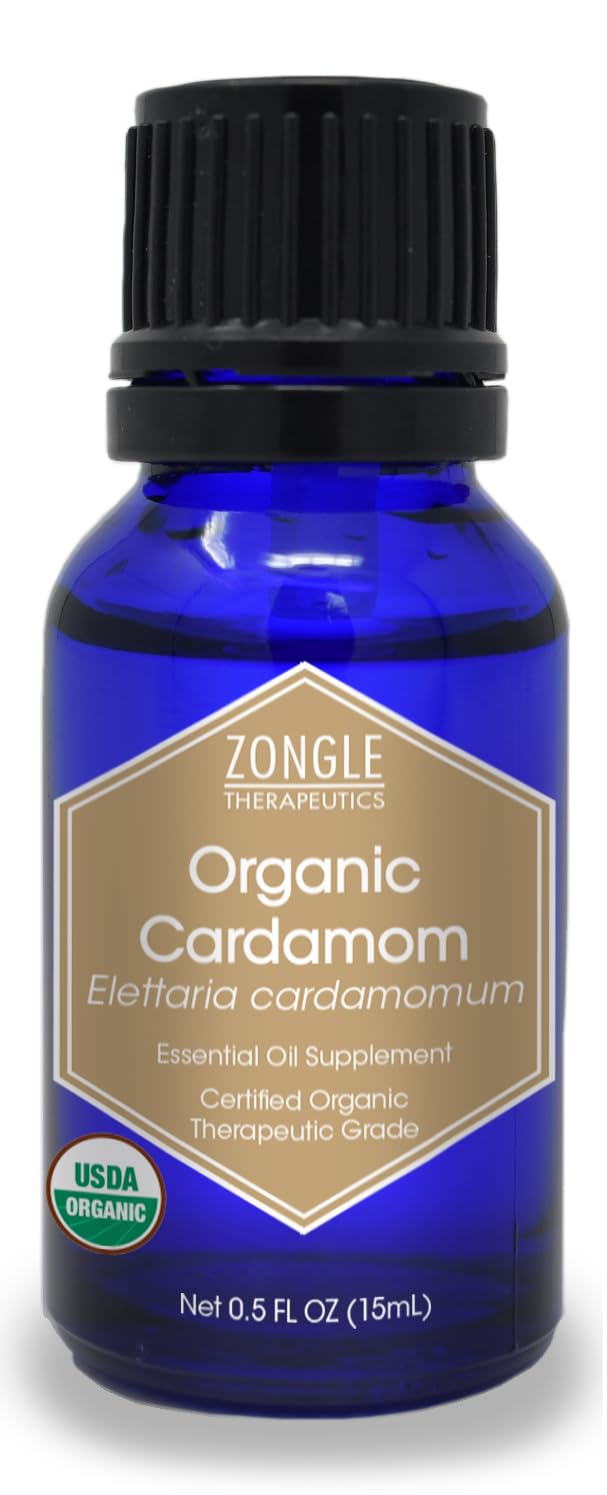 Zongle Therapeutics Cardamom Oil bottle for culinary use and aroma