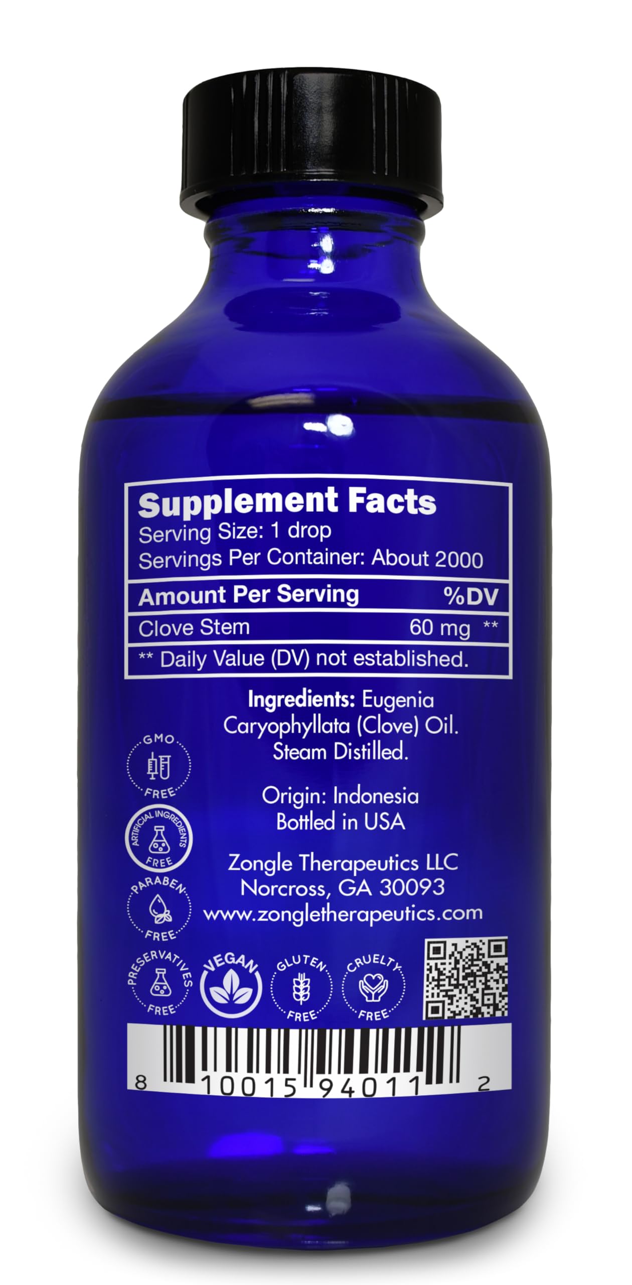 Zongle Therapeutics clove oil applied around teeth and gums when diluted