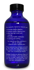 Zongle Therapeutics fennel oil ingredients panel and safety seals.