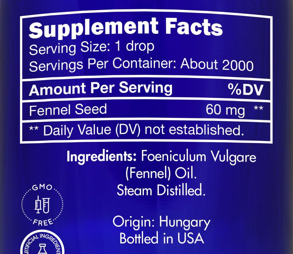 Zongle Therapeutics fennel oil pour bottle for easy cooking or diffusion.