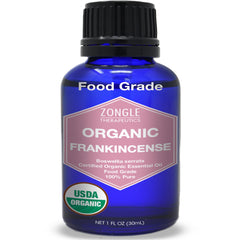 Zongle Therapeutics Frankincense oil bottle—pure, versatile for skin or ingestion.