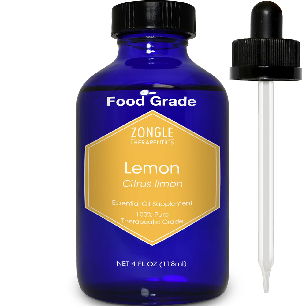 Zongle Therapeutics Lemon Oil bottle ready for culinary use and flavor enhancement