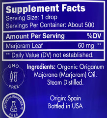 Zongle Therapeutics marjoram oil dropper cap for precise dilution