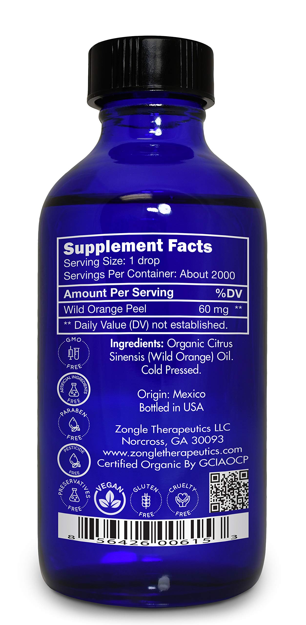 Zongle Therapeutics orange oil used as natural kitchen cleaner.