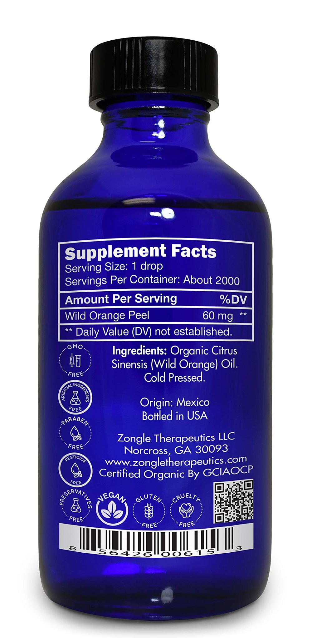 Zongle Therapeutics orange oil used as natural kitchen cleaner.