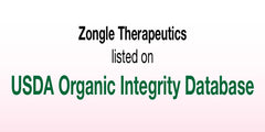 Zongle Therapeutics thyme essential oil label highlights organic certification