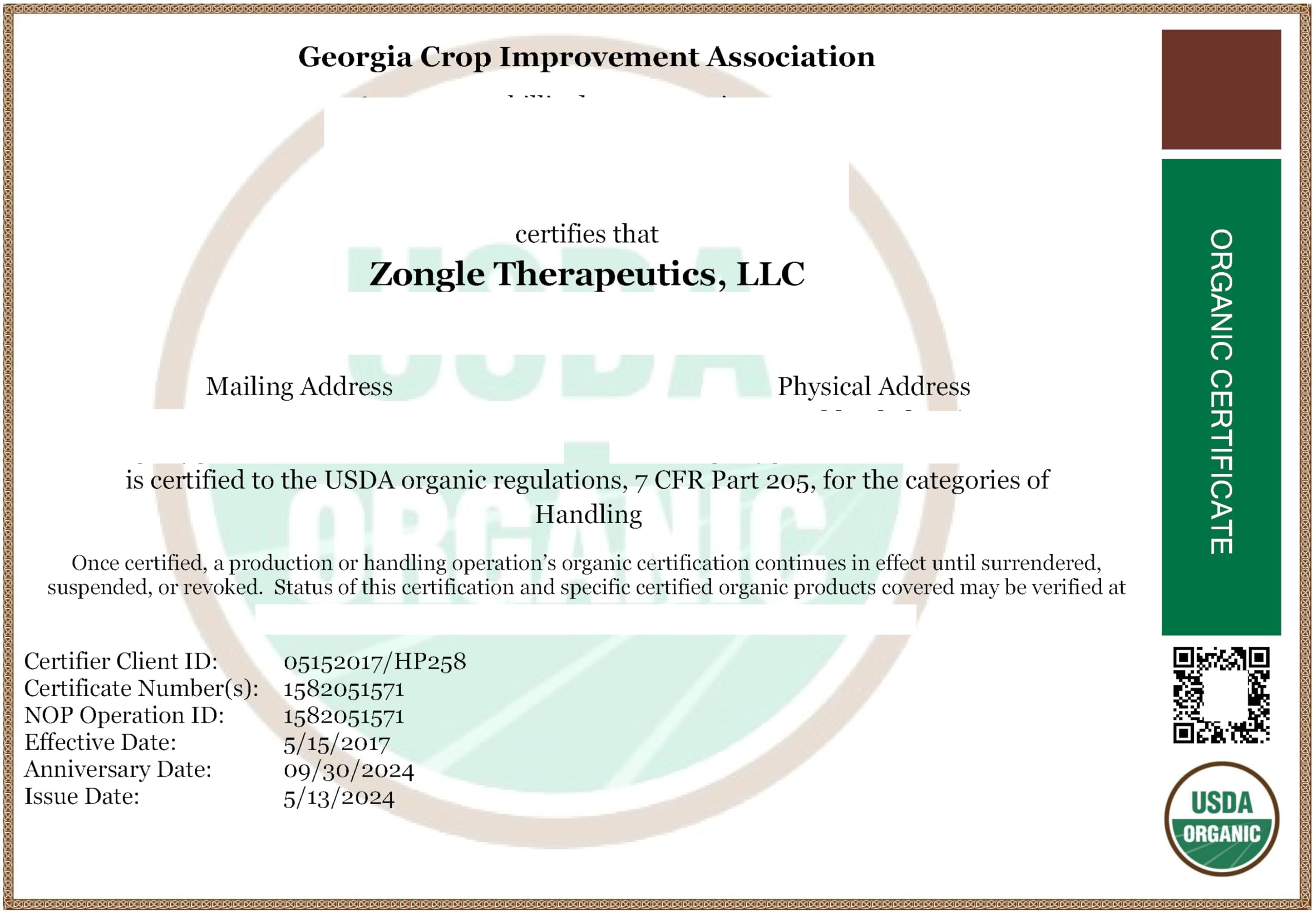 Zongle Therapeutics thyme oil packaging ensuring purity and safety