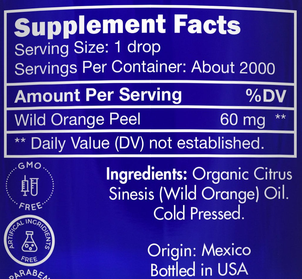 Zongle Therapeutics wild orange fruit source highlights pure origin.