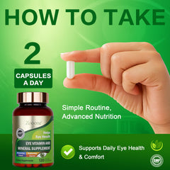 ZOOONE dosing scene illustrates simple everyday use for eye health