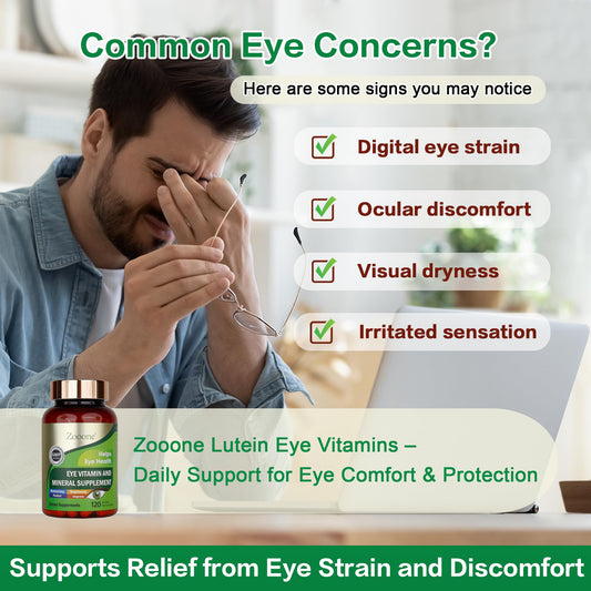 ZOOONE lutein capsules closeup shows capsule detail for macular support