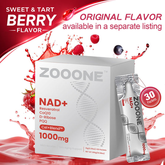 Zooone NAD+ liquid pour demonstrates easy dosing for busy mornings